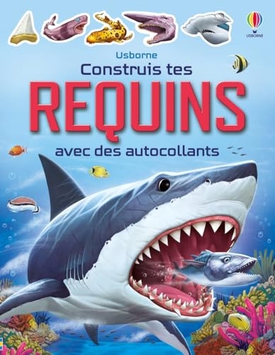 Construis tes requins avec des autocollants - Dès 5 ans