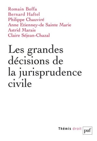 Droit civil. Les grandes décisions de la jurisprudence