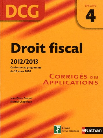 DROIT FISCAL EPREUVE 4 - CORR