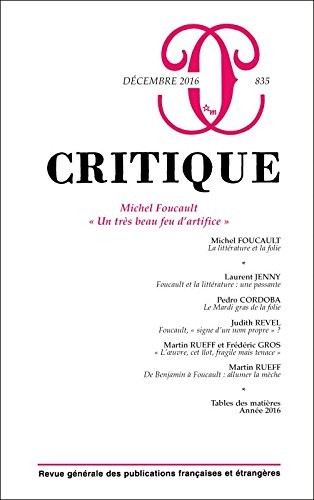 Critique N° 835