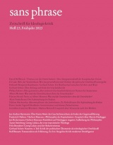 sans phrase: Zeitschrift für Ideologiekritik; Heft 25, Frühjahr 2025