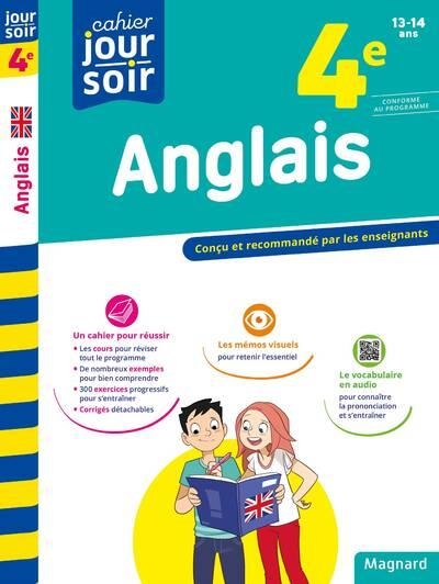 Anglais 4e LV1 - Cahier Jour Soir: Conçu et recommandé par les enseignants