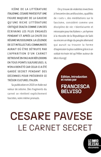 Cesare pavese - le carnet secret