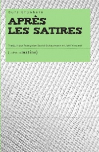 Après les satires