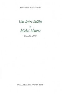 Une lettre inédite à Michel Mourot : (Gennevilliers, 1965)