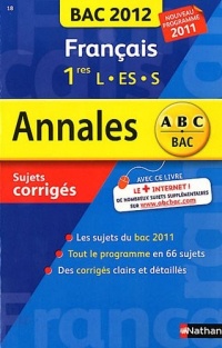 ANNALES BAC 2012 FRANCAIS 1ERE