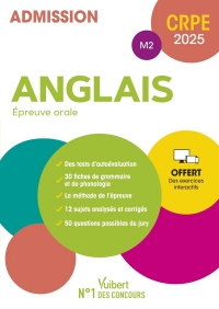 Anglais - CRPE 2024-2025 - Epreuve orale d'admission: Concours Professeur des écoles