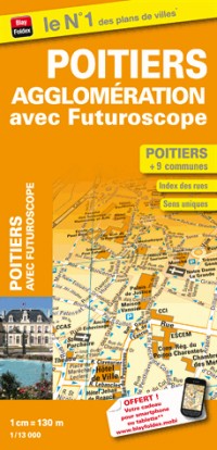 Plan de Ville Poitiers Agglomération - Echelle : 1/13 000