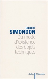 Du mode d'existence des objets techniques