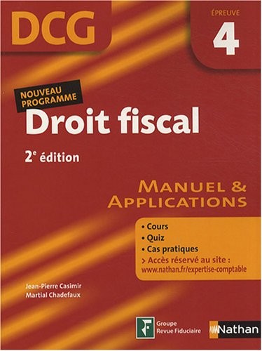 DROIT FISCAL EPREUVE 4 ELEVE