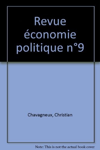 Revue économie politique n°9