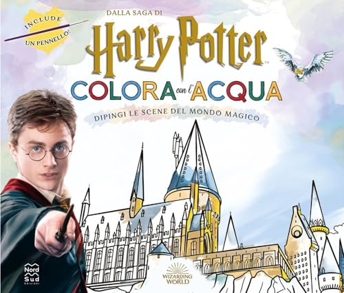 Harry potter. Colora con l'acqua. Con pennarello