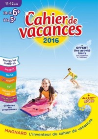 Cahier de vacances de la 6e à la 5e