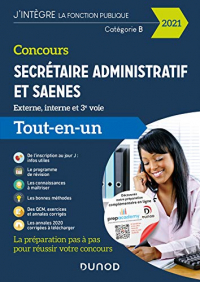 Concours Secrétaire administratif et SAENES - Concours 2021 : Tout-en-un (Fonction Publique d'État t. 3)