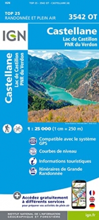 3542OT CASTELLANE LAC DE CASTILLON PNR DU VERDON
