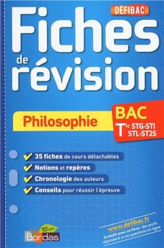 DEFIBAC FICHES PHILO TERM STG