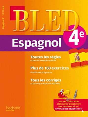 Cahier Bled - Espagnol 4e - 13-14 ans