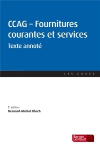 CCAG Fournitures courantes et services : Texte annoté