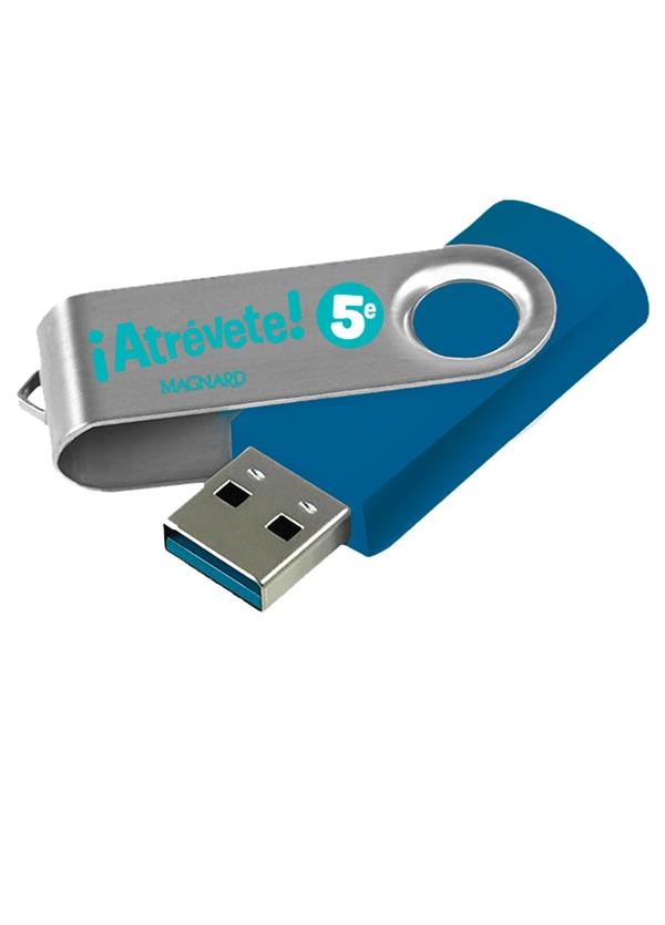 ¡Atrévete! Espagnol 5e (2022) - Clé USB de documents audio et vidéo classe