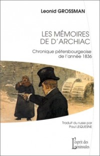 Les Mémoires de d'Archiac