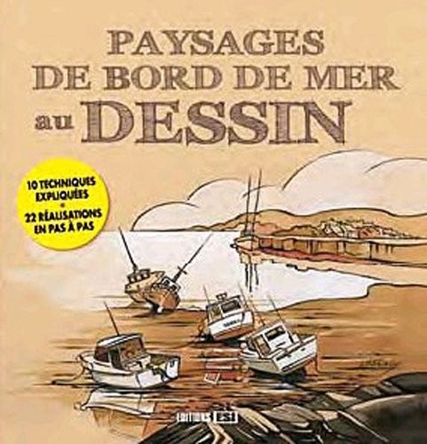 Paysage de bord de mer au dessin