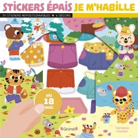 Stickers epais - je m'habille