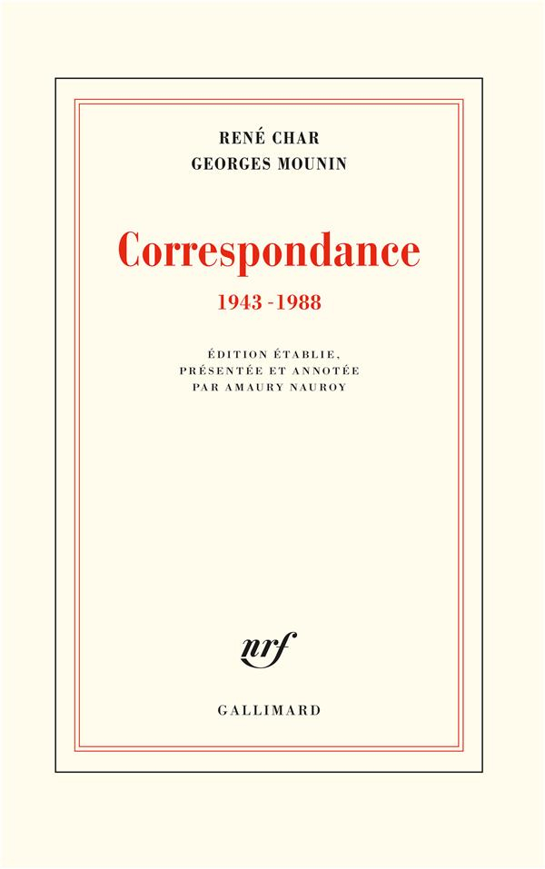 Correspondance 1943-1988