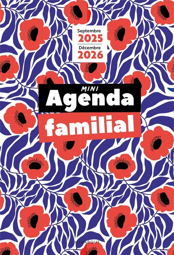 Mini agenda familial: Septembre 2025 - Décembre 2026