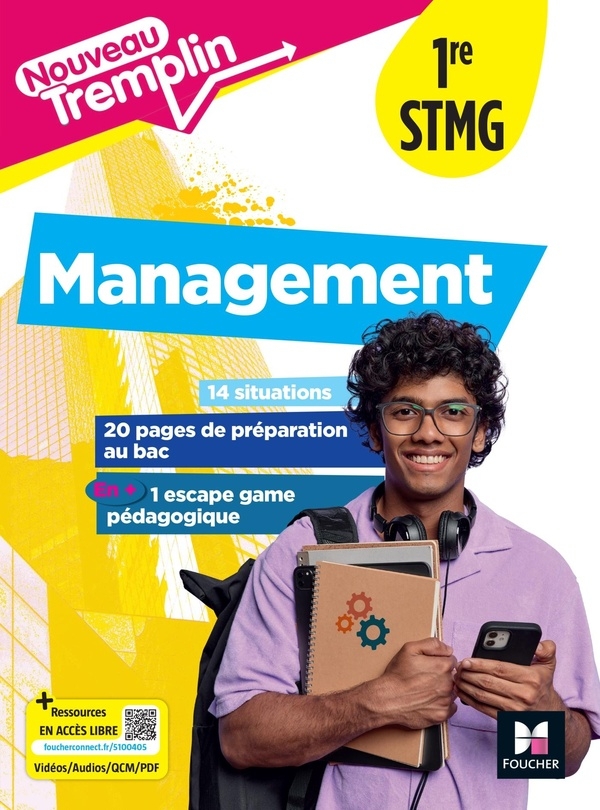 Tremplin - MANAGEMENT - 1re STMG - Ed. 2025 - Livre élève