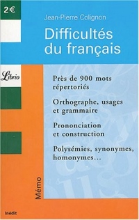 Difficultés du français