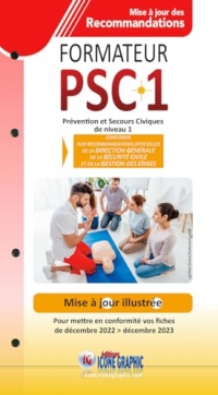 Fiches de mise à jour du Guide du formateur PSC1 selon les recommandations de décembre 2023