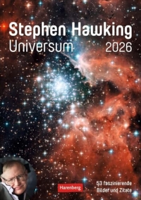 Stephen Hawking - Universum Wochenplaner 2026 - 53 faszinierende Bilder und Zitate: Spannender Wandkalender mit 53 faszinierenden Bildern und Zitaten. Terminkalender 2026 für die Wand. 25 x 35,5 cm