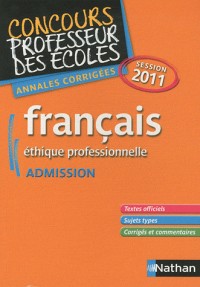FRANCAIS - CRPE ADMISSION 2011