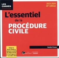 L'essentiel de la procédure civile, 20ème édition