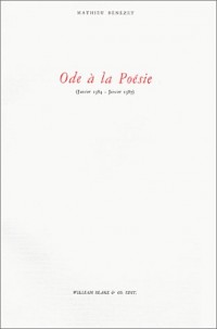 Ode à la poésie : janvier 1984 - janvier 1987