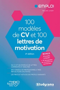 100 modèles de CV et 100 lettres de motivation