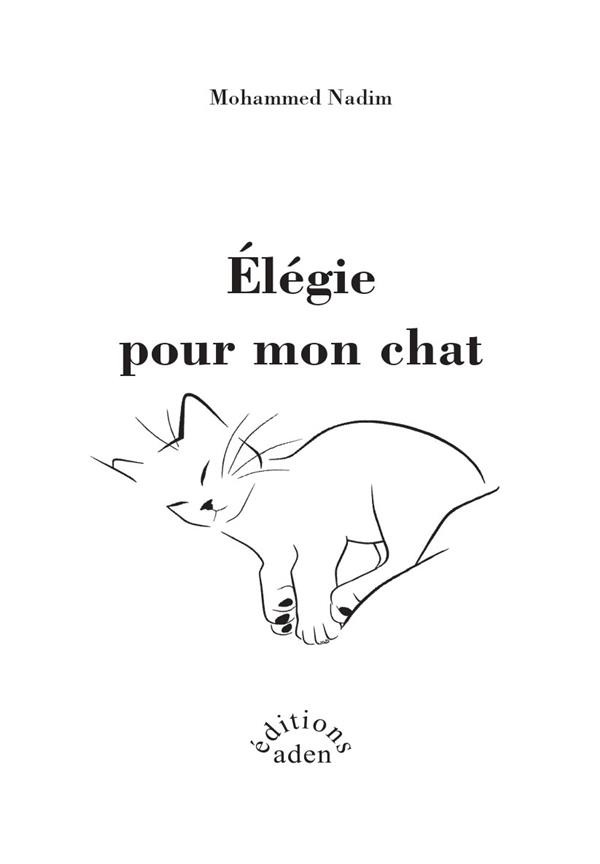 Elégie pour mon chat