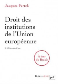Droit des institutions de l'Union européenne