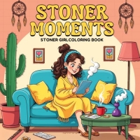 Stoner Moments: Trippy & Chill: Cute and Cozy Stoner Girl Coloring for Ultimate Calm