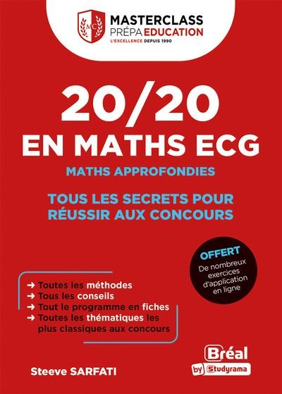 Maths approfondies en ECG: Tous les secrets pour réussir