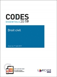 Code essentiel - Droit civil 2019: À jour au 1er août 2019