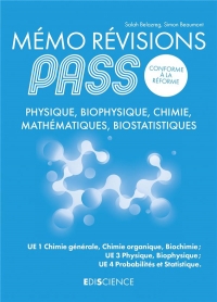 Memo Révision Pass - Physique, Biophysique, Chimie, Mathematiques, Biostatistiques