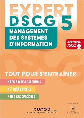 DSCG 5 - Management des systèmes d'information - Expert Réforme 2026-2027