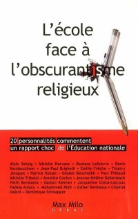 L'ECOLE FACE A L'OBSCURANTISME RELIGIEUX