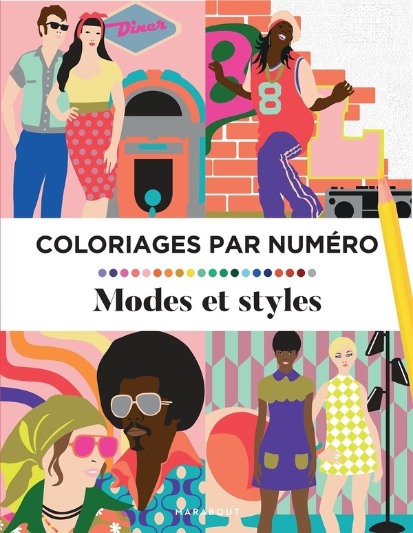 Coloriage au numéro - L'histoire de la mode