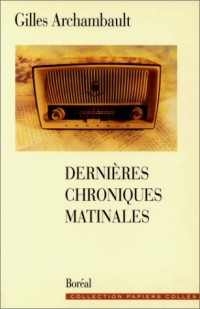 Dernières chroniques matinales