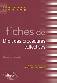 Fiches de Droit des Procédures Collectives
