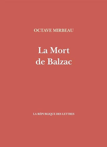 La mort de balzac