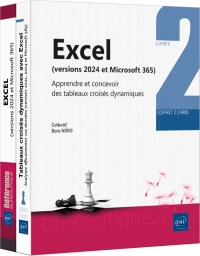 Excel (versions 2024 et Microsoft 365) - Coffret de 2 livres : Apprendre et concevoir des tableaux c: Coffret de 2 livres : Apprendre et concevoir des tableaux croisés dynamiques