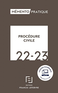 MEMENTO PROCEDURE CIVILE 2022-2023